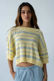 Katelyn Cropped Sweater Tee