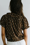 Bennie Collared Blouse in Brown