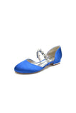 Flats with Rhinestone embellished Strap Party