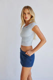 Merritt Boat Neck Crop Top