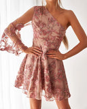 Davina Dress Embroidery Rose