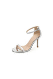Outdoor Peep Toe Stiletto Heel Patent Leather Shoes With Hollow out