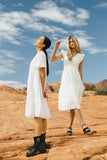 Seraphina Eyelet Midi Dress FINAL SALE