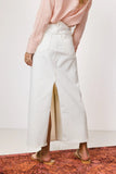 Harley Denim Midi Skirt in Cream FINAL SALE