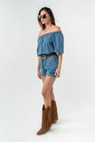 Marina Denim Romper