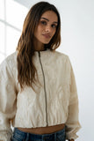Sidney Embroidered Jacket in Cream
