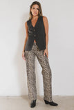 Marshall Straight Leg Jeans in Leopard