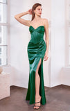 Quincy Gown Strapless Satin Evening Dress