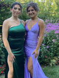Kenny Lilac Straps Sheath Mermaid Prom Dress with Lace up Back