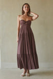 Lilith Twist Front Maxi Dress
