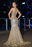 Lyra Gown Gold Mist FITTED FLORAL GLITTER PRINT CORSET GOWN
