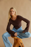 Janelle Open Back Sweater Top