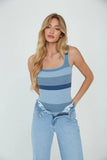 Jorie Striped Knit Bodysuit