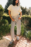 Citrus Embroidered Tee in Yellow FINAL SALE
