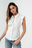 Pablo Button Up in White