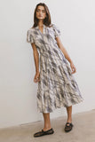 Mikaela Abstract Midi Dress FINAL SALE