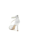 Elegant Single Strap Pearl Beaded Wedding Shoes