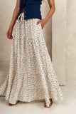 Marlee Floral Maxi Skirt in Cream FINAL SALE