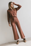Breck Knit Pants in Brick FINAL SALE