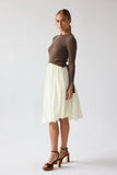 Kaison Mixed Media Midi Dress FINAL SALE