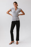 Marco Knit Top in Heather Grey