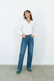 Tacie Button Up in White