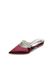 Glitter Crystal Embellished Kitten Sandals