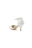 Glitter Pointed Toe Wedding Shoes with Ankle Strap