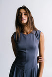 Charles Maxi Dress in Slate Blue FINAL SALE