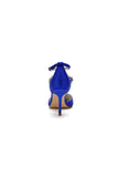 Pointed Toe Crystal Buckle Strap High Heels