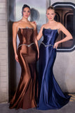 Viktoria Gown Strapless Crystal Edged Corset Dress