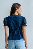 Charlie Button Up in Dark Wash