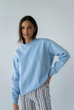 Marie Oversized Sweatshirt in Blue