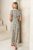 Vera Floral Maxi Dress in Sage FINAL SALE