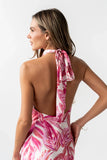 Lacy Halter Maxi Dress