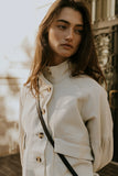 Sasha Denim Jacket in Cream FINAL SALE