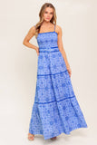 WESTON MAXI DRESS BLUE