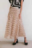 Yani Ruffle Tulle Maxi Skirt in Mauve FINAL SALE