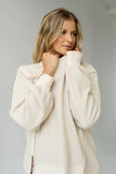 Trace Waffle Knit Top in Cream FINAL SALE