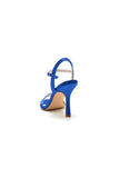 Open Toe Ankle Strap Satin Party Shoes