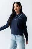 Apres Knit Sweater in Navy FINAL SALE