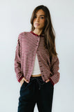 Lola Striped Sweater in Red FINAL SALE