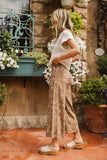 Tallulah Floral Pants in Mocha FINAL SALE