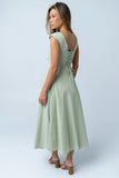 Colin Midi Dress in Sage