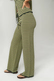 Ireland Striped Wide Leg Pants in Green FINAL SALE