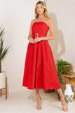 DAYS THAT FADE WOVEN MIDI DRESS FINAL SALE