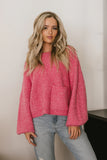 Aliyah Knit Sweater in Pink FINAL SALE