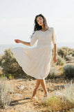 Olivia Faux Smocked Midi Dress FINAL SALE