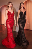 ELIZA GOWN LACE EMBELLISHED FITTED GOWN