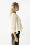 Kylee Lace Blouse in Cream